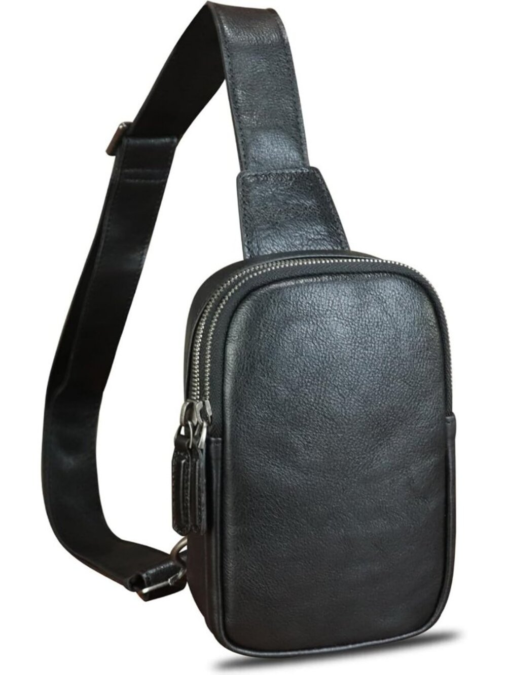 Handmade Genuine Leather Small Crossbody Sling Bag for Women - Retro Vintage